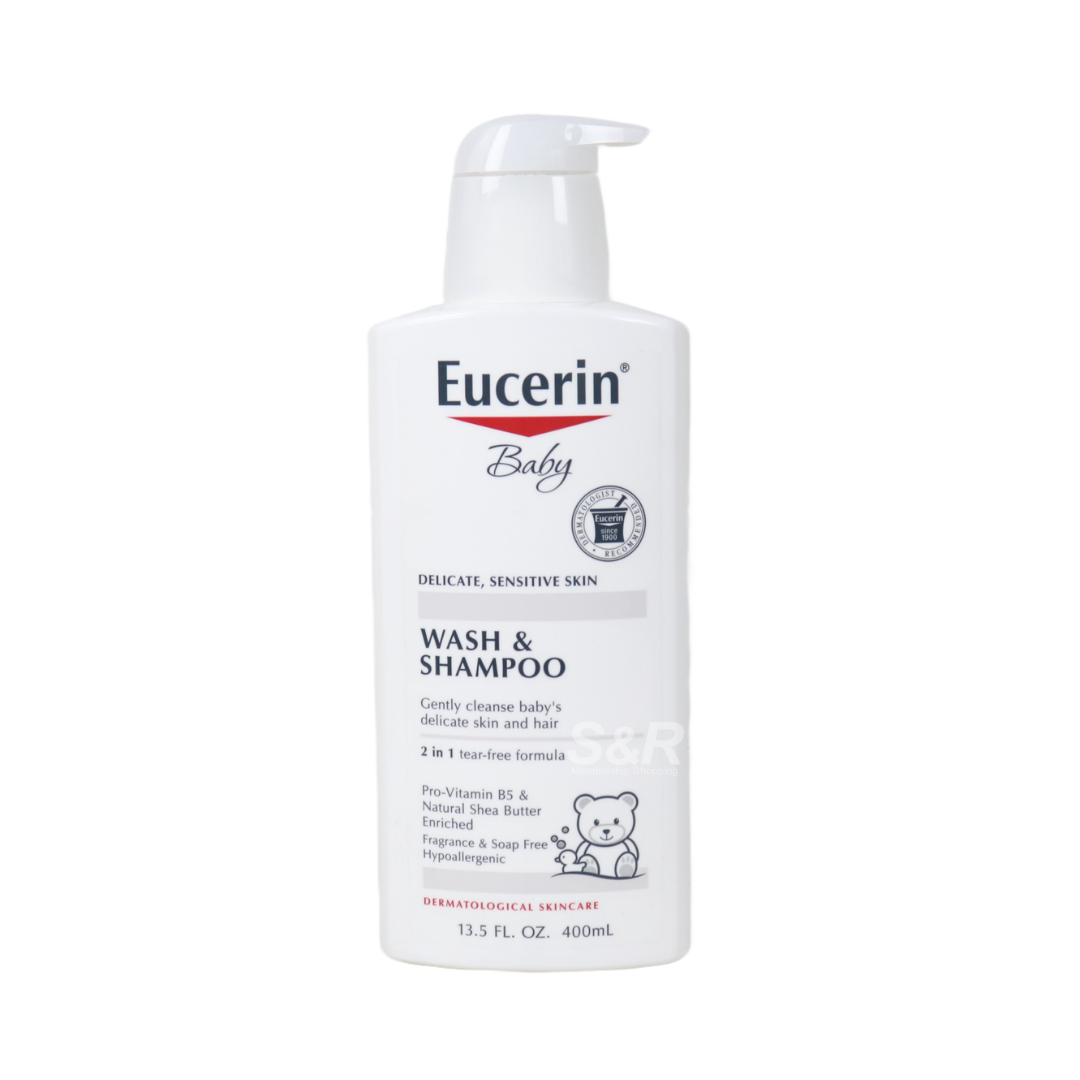 Eucerin Baby Wash & Shampoo 400mL